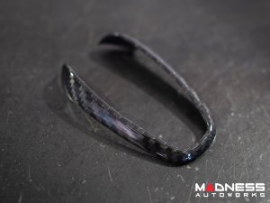 Alfa Romeo Giulia Key Fob Cover  - Carbon Fiber - Blue Candy Main/ Black Accents